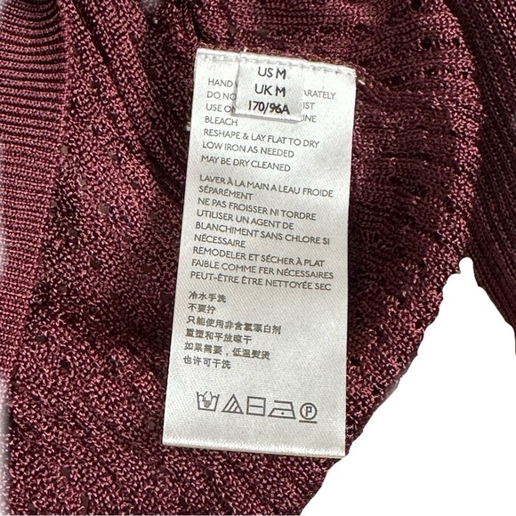Free People H20 Crew Pullover Raw Garnet Size Medium - Picture 13 of 14